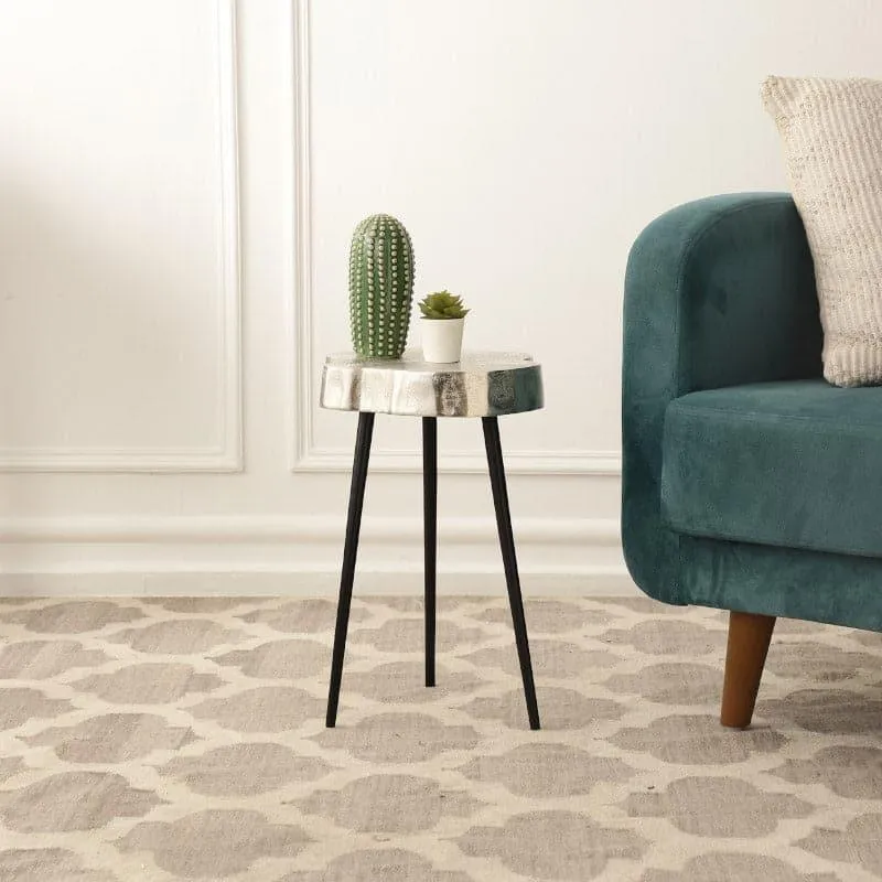 Kora Aluminium Accent Table - Silver media 1