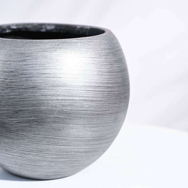 UGAOO Planter Vase Ball Retro- Silver media 4