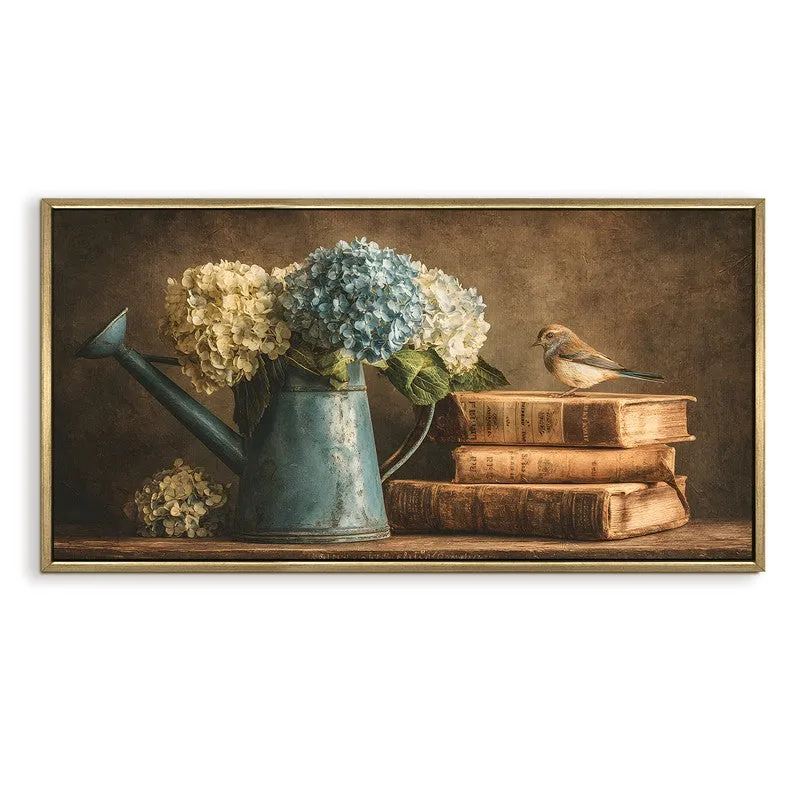Petal Poetry Canvas Wall Painting With Frame media 3
