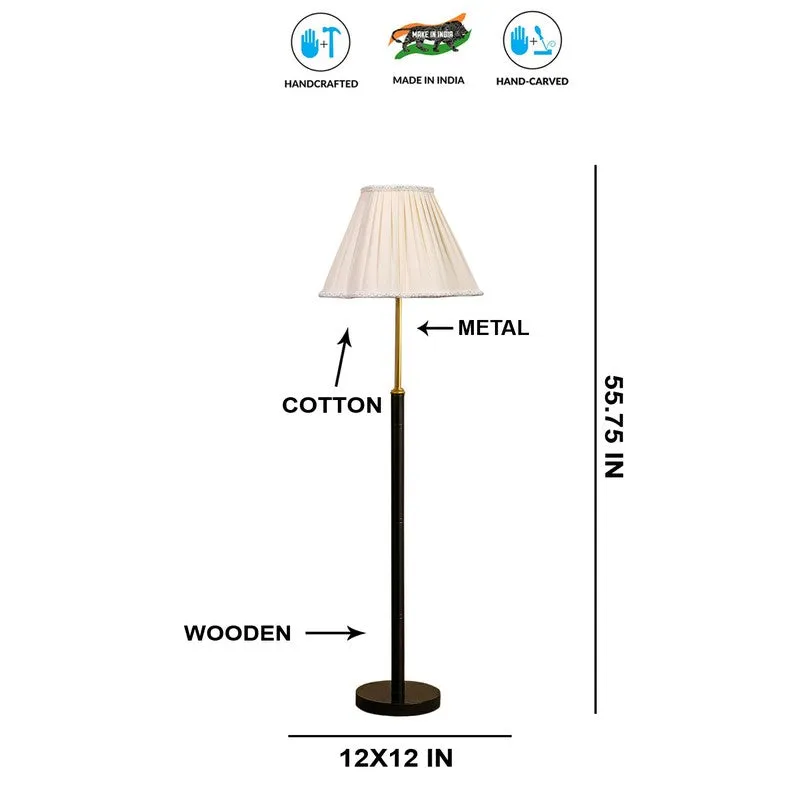 Arctic Beam Wooden Floor Lamp - White media 8