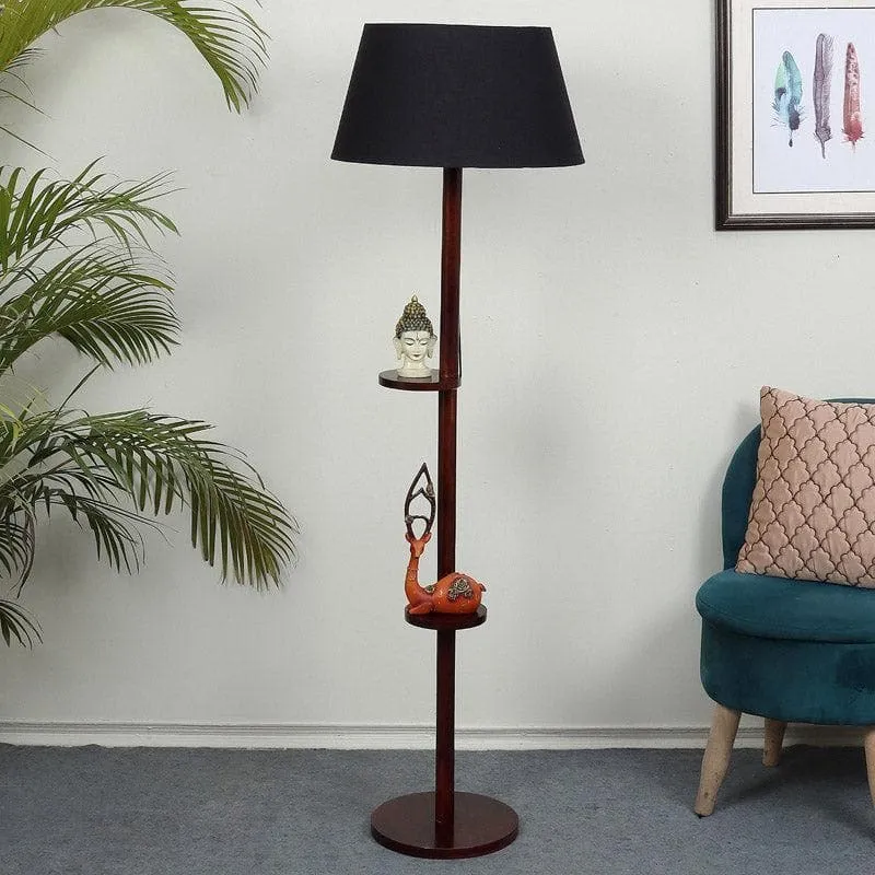 Lark Grace Floor Lamp With Shelf - Black media 3