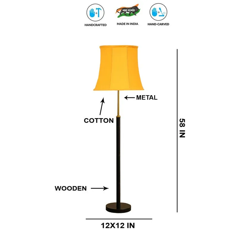 Modern Arc Wooden Floor Lamp - Yellow media 8