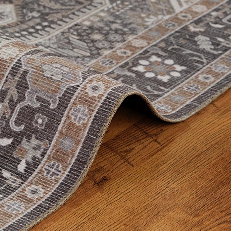 Noah Ethnic Polyester Carpet - Charcoal media 4
