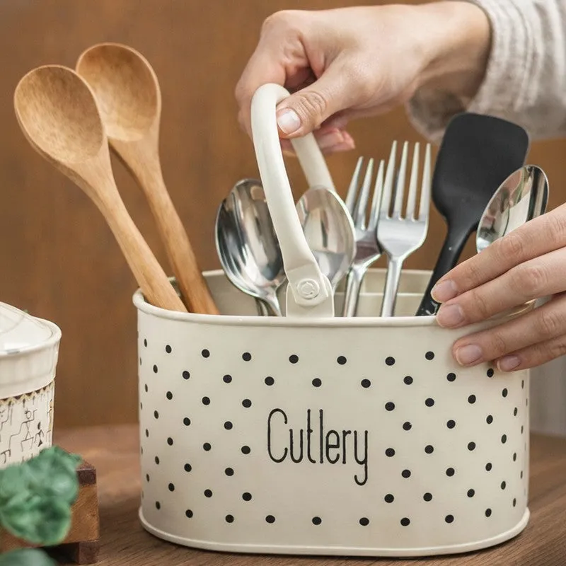 KitchenCare Multipurpose Utility Cutlery Stand -Ivory media 6