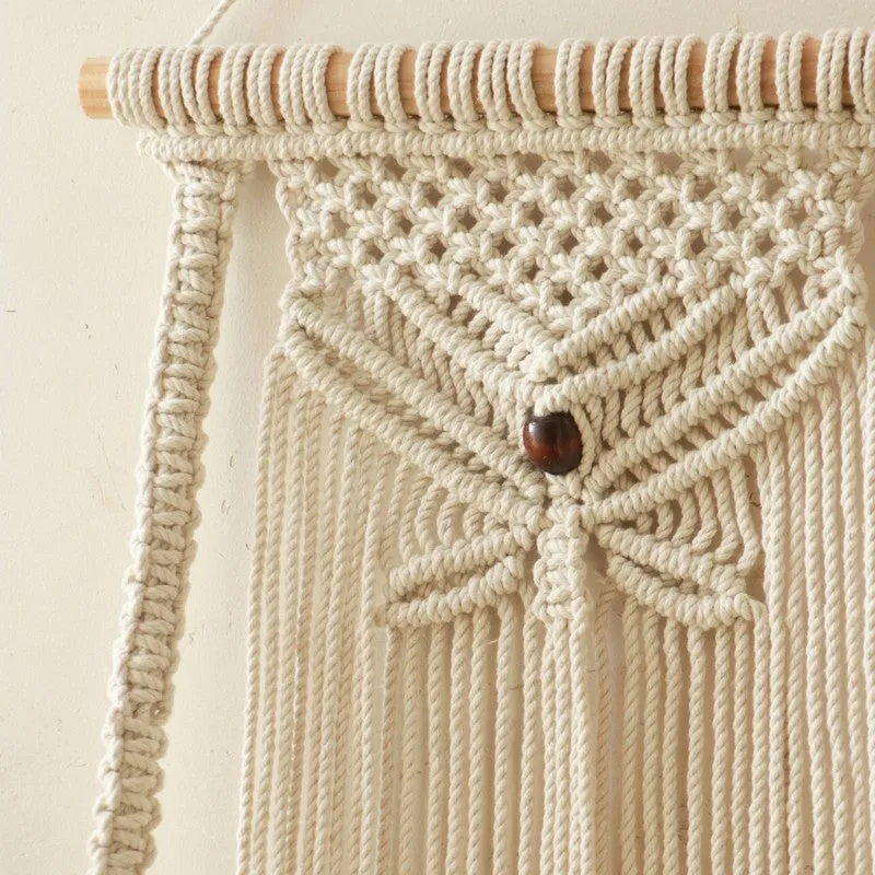 Boho Chic Macrame Shelf media 5