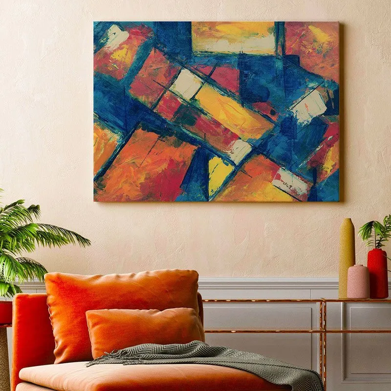 Mystic Abstract Canvas Painting - Black Frame media 4