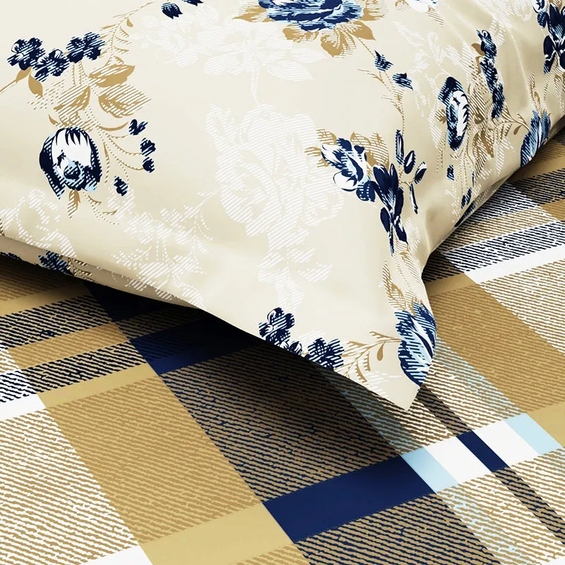 Faris Geometric Microfiber Bedsheet - 120 GSM media 6