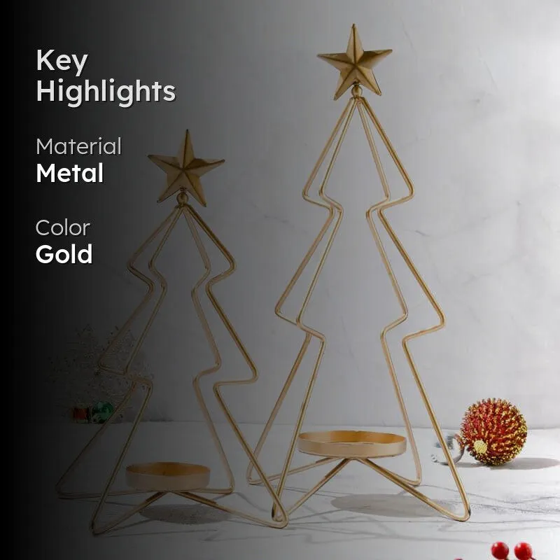 Small Christmas Tree Candle Stand media 2