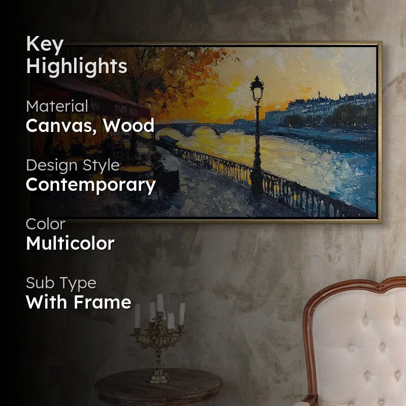 Vesper Canvas Wall Painting With Frame media 2