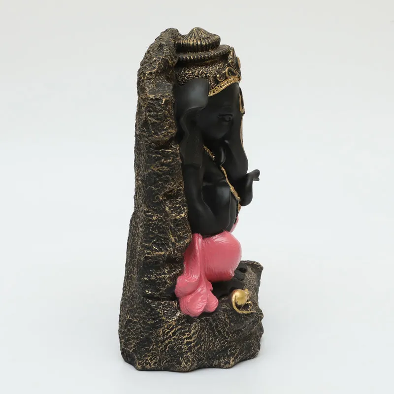 Divine Ganesha Noir Showpiece media 5