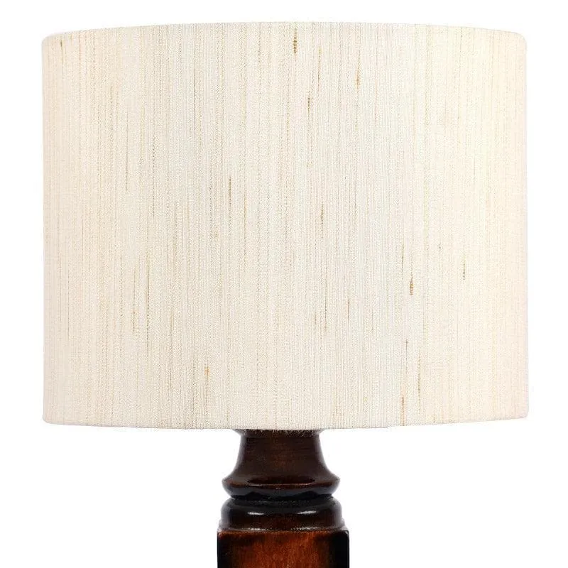 Nora Lilian Fabric Table Lamp - White,Brown media 5