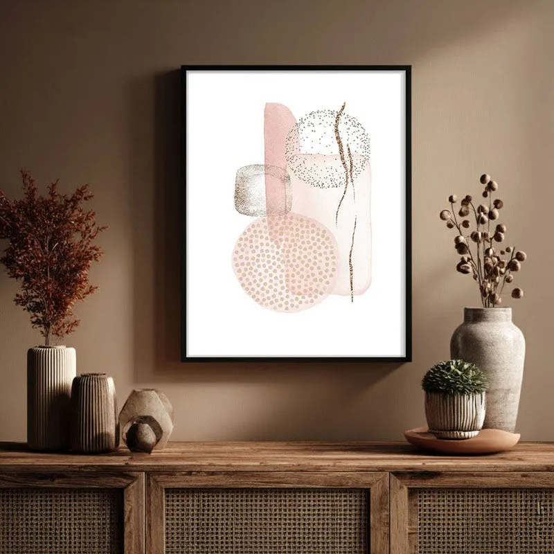 Rosy Freckles Framed Canvas Wall Painting media 3