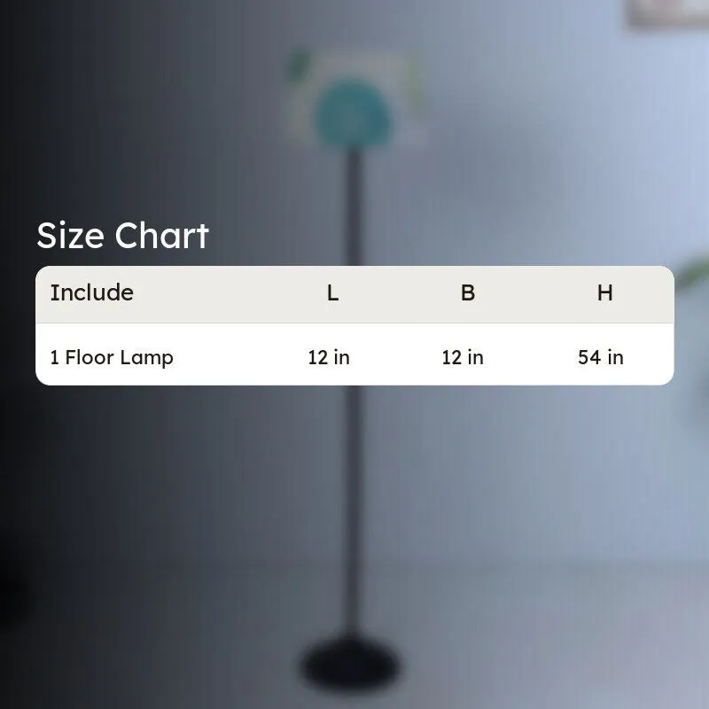 Akari Printed Metal Floor Lamp - Black media 5