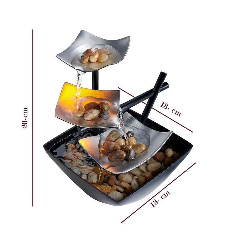 Flow Of Peace Table Top Metal Fountain media 8