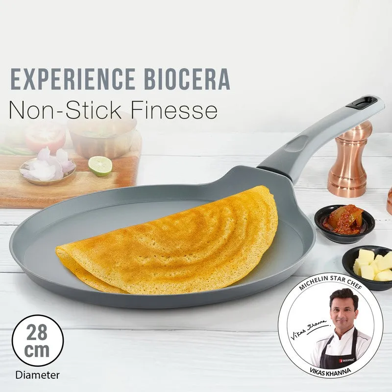 Wellberg Matte Finish Cast Aluminium Dosa Tawa - 29 cm media 9