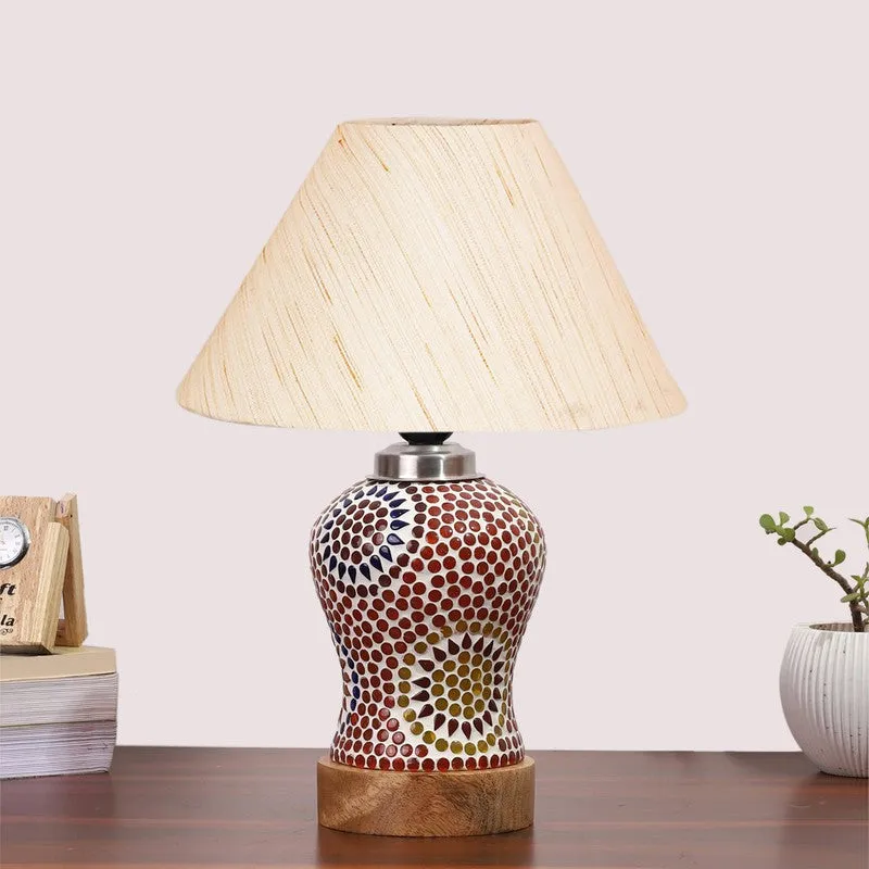 Elevira Wooden Table Lamp - Multicolor media 4
