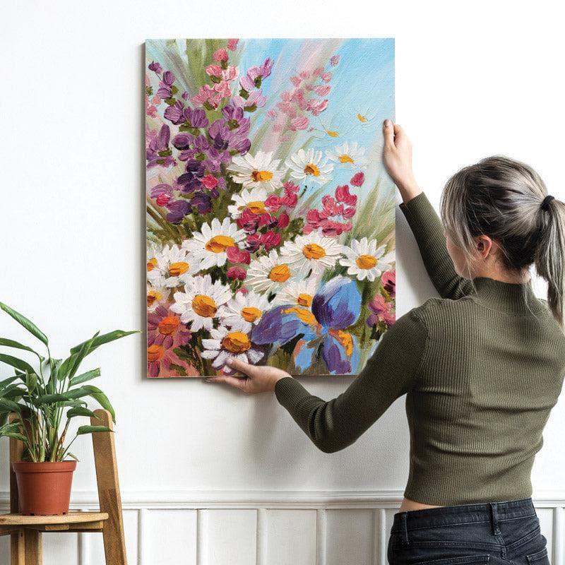 Flowery Maiden Wall Painting media 5