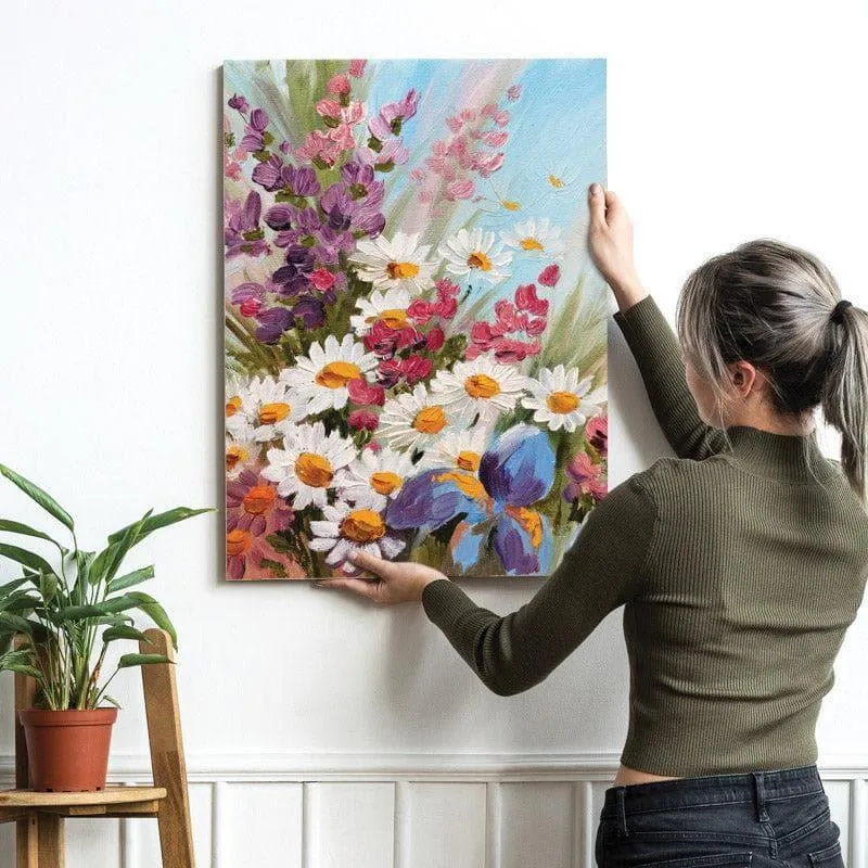 Flowery Maiden Wall Painting media 5