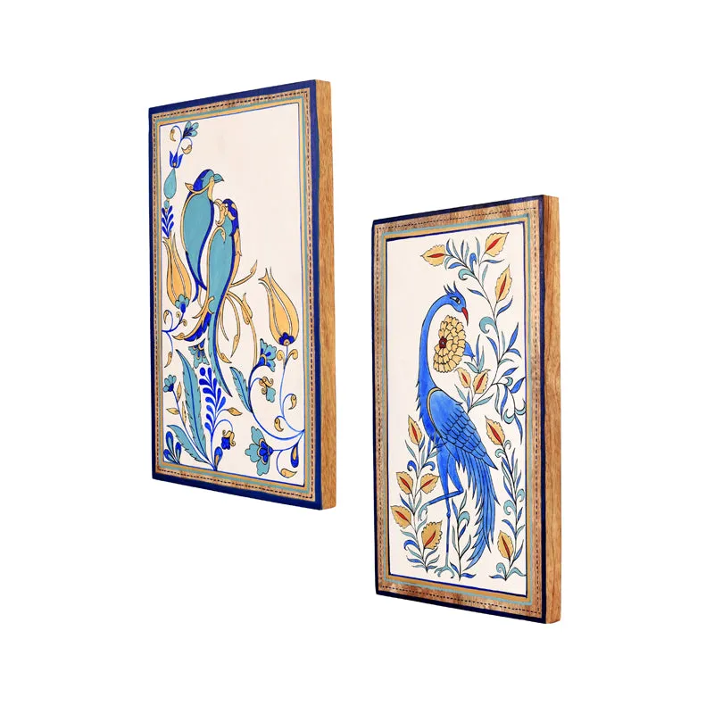 Eden Birds Wall Art With Frame - Set Of Two media 4