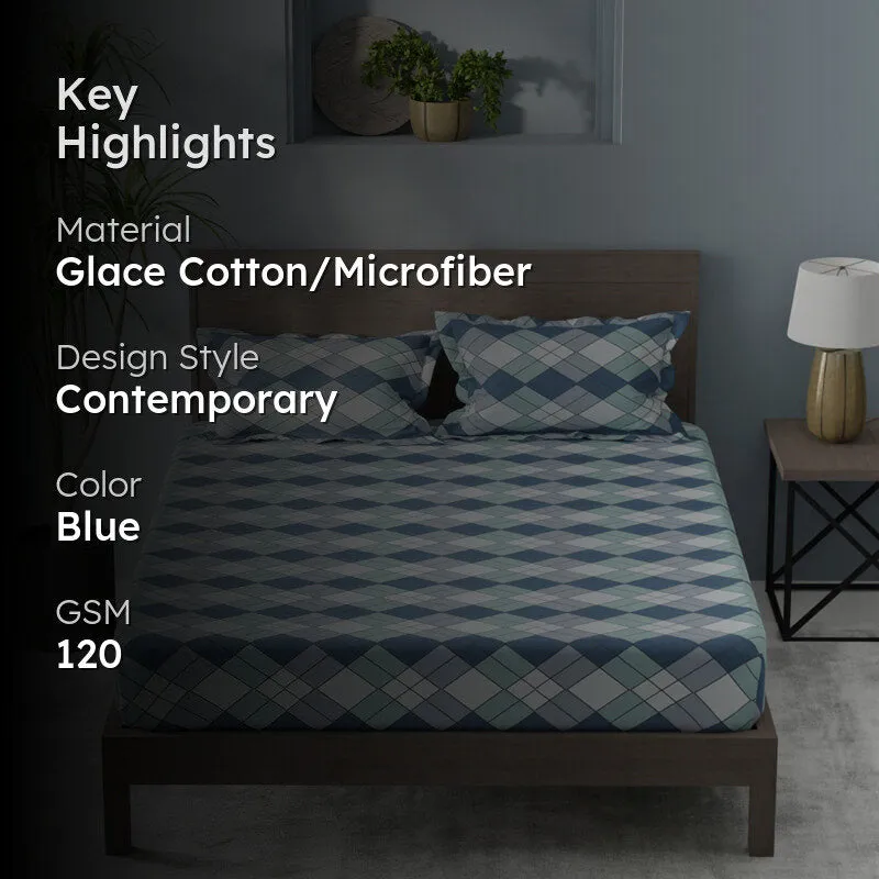 PlaidNest Comforters (Blue) - 120 GSM media 2