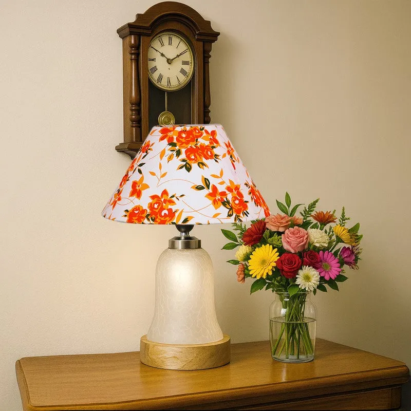 Zoravelle Fleur Cone Wooden Table Lamp - Multicolor media 4