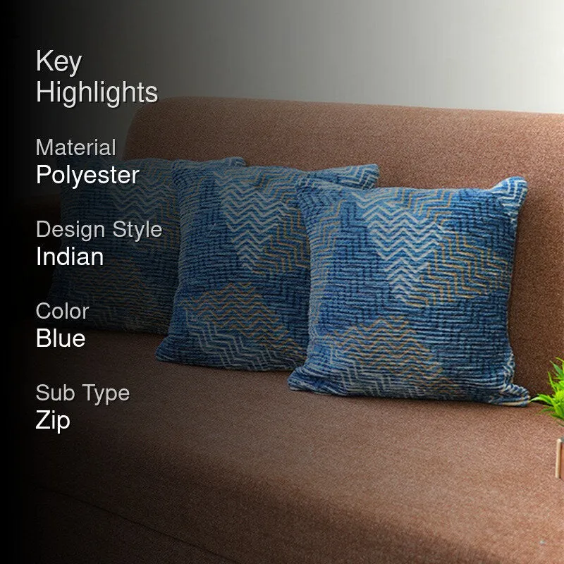 ModMatrix Cushion Cover (Blue) - Set Of Three media 2