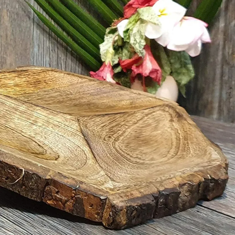 Hexa Mango Wood Serving Platter media 4