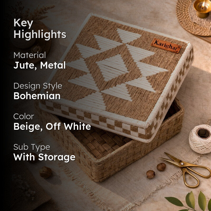 Saanjh Jute Storage Box media 2