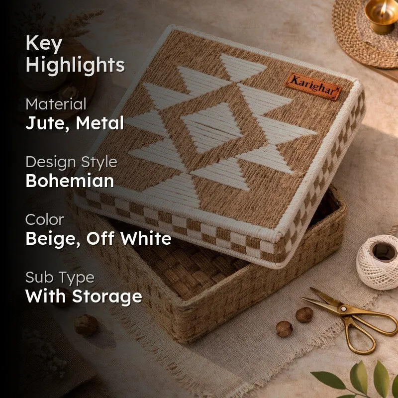 Saanjh Jute Storage Box media 2