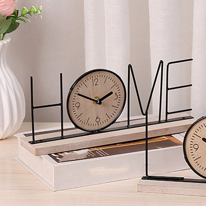 Typo Home Table Clock - Black media 6