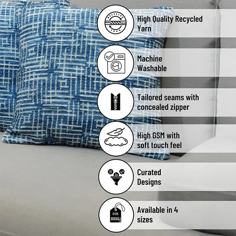 GeoMirage Cushion Cover - Blue media 6