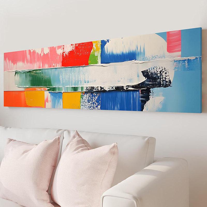 Chromatic Symphony Abstract Canvas Wall Art media 4