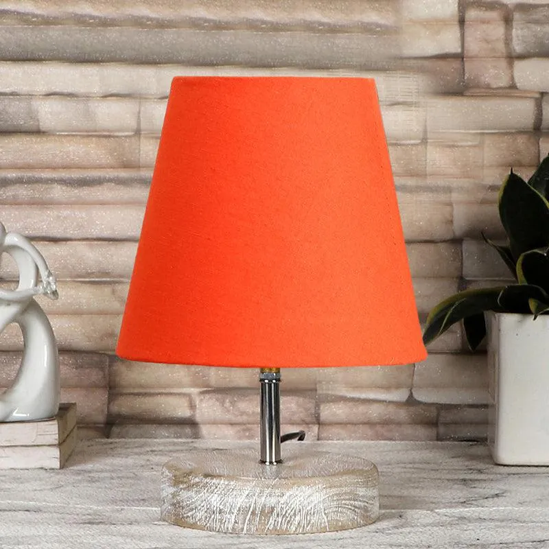 Renvo Fabric Table Lamp - Orange,Brown media 3