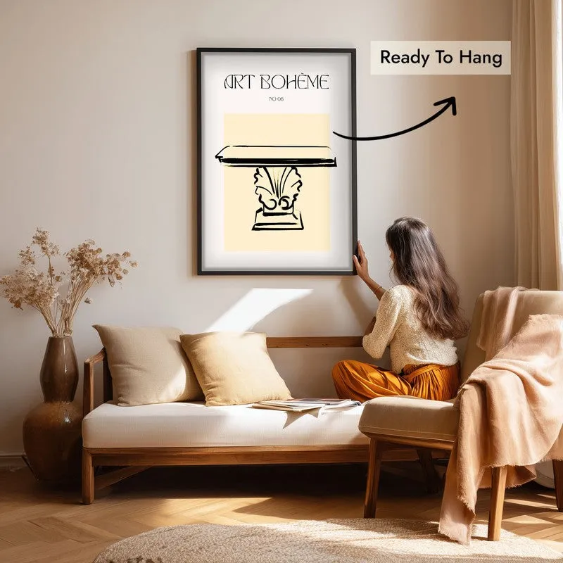 Modern Relic Canvas Wall Painting With Black Frame media 7