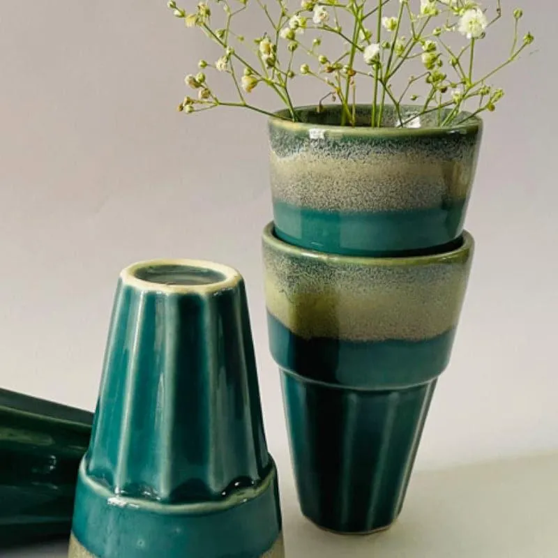 Hebe Ceramic Khullad Teal - 150 ML media 3