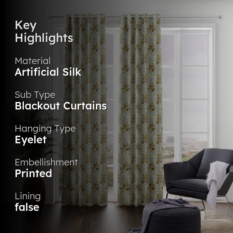 Ikta Floral Curtain - Set Of Two media 2