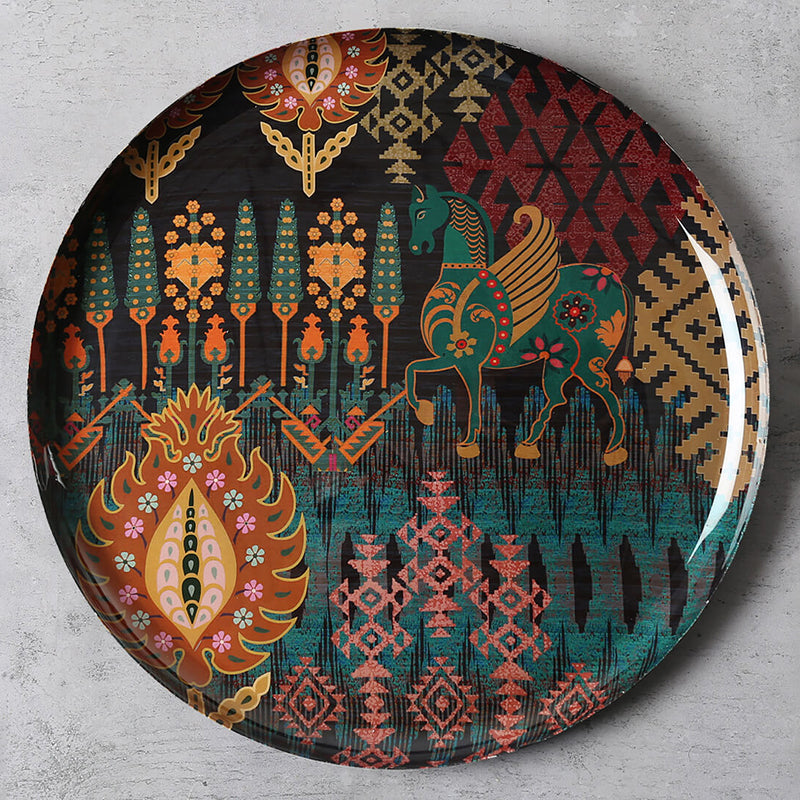 India Circus Nomad Stallion Iron Wall Plate - Set Of Five image 3