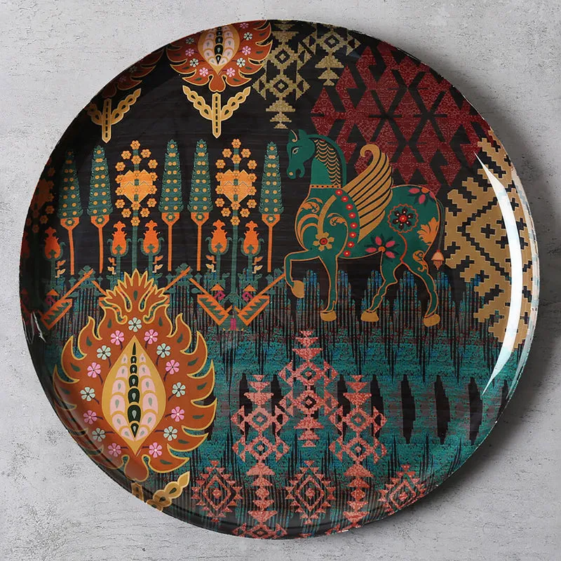 India Circus Nomad Stallion Iron Wall Plate - Set Of Five media 3