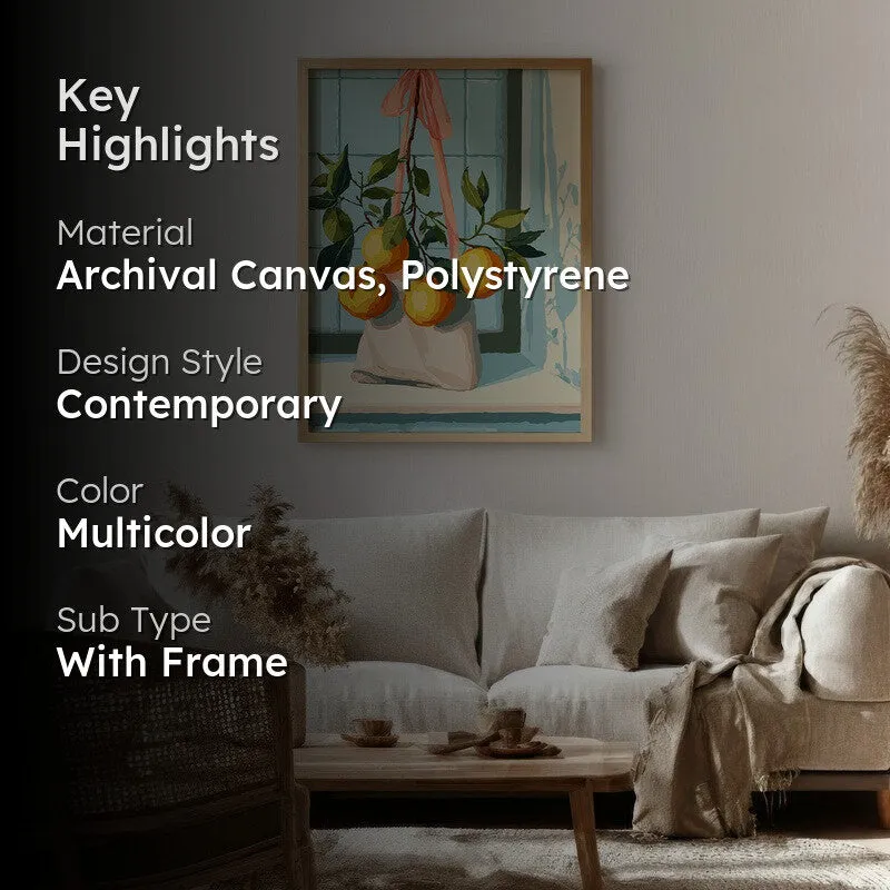 LimeLight Canvas Wall Painting - Brown Frame media 2