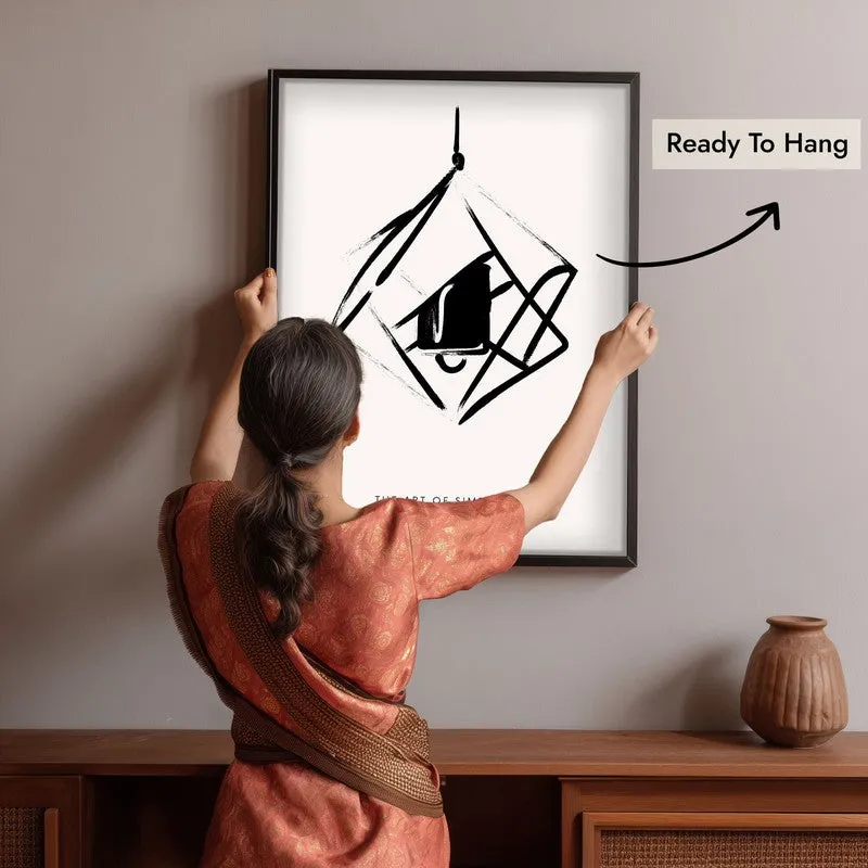 Suspended Calm Canvas Wall Painting With Black Frame media 6
