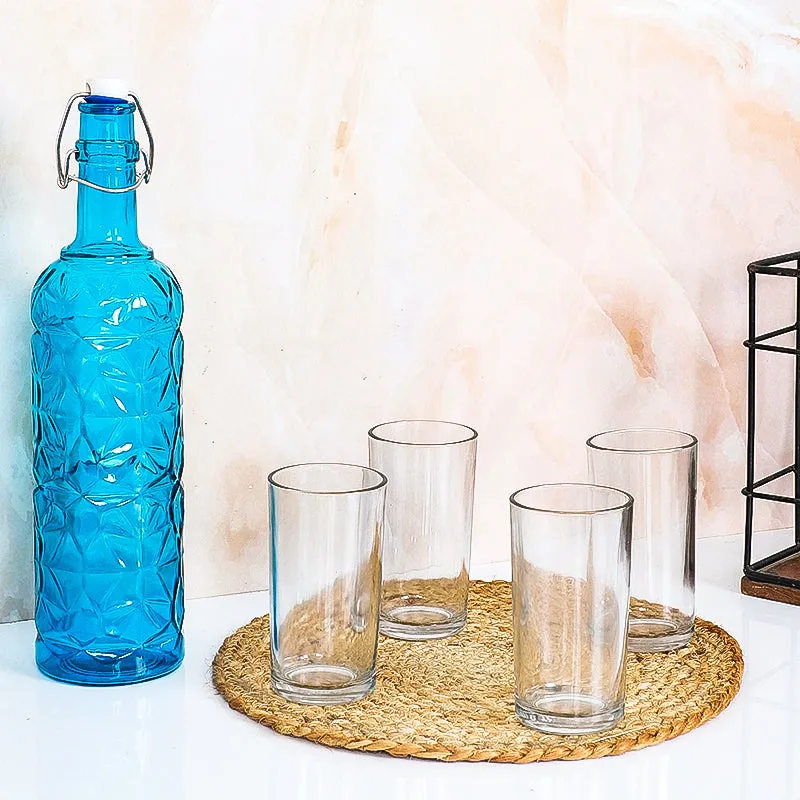 Ford 1000 mL Water Bottle With 250 mL Glasses - Five Piece Set media 3