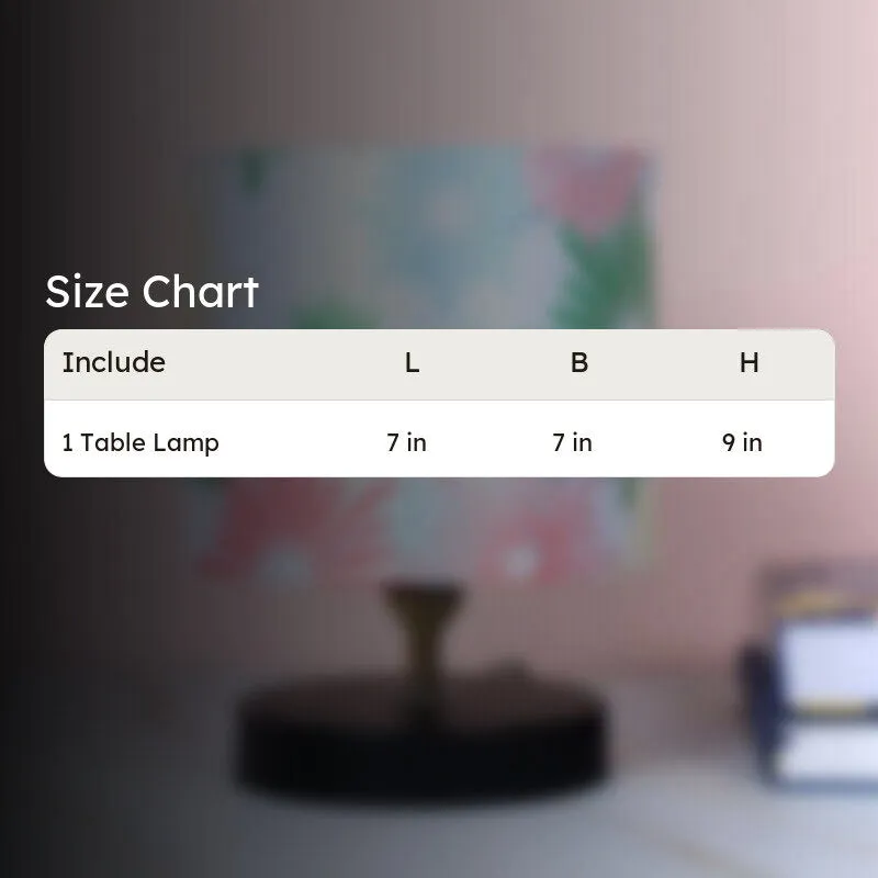 Hikari Loop Printed Iron Table Lamp - Multicolor media 5
