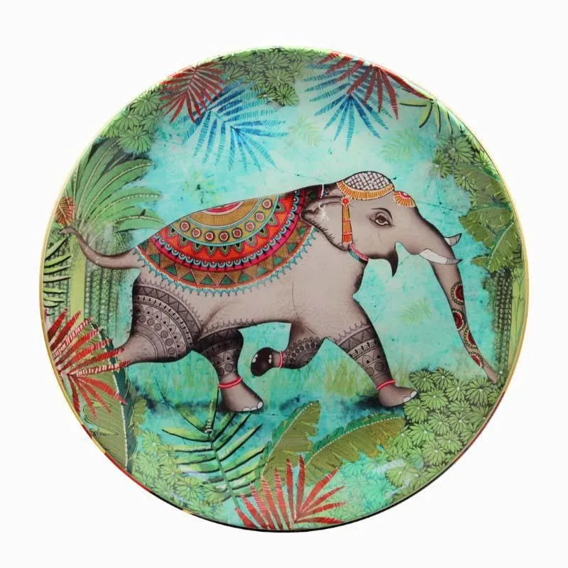 Lankan Elephant Inspired Decorative Plate media 4
