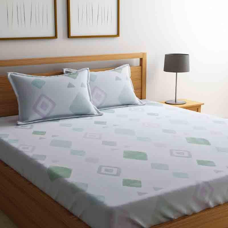 Faint Rhombi Cotton Bedsheet - 210 TC media 3