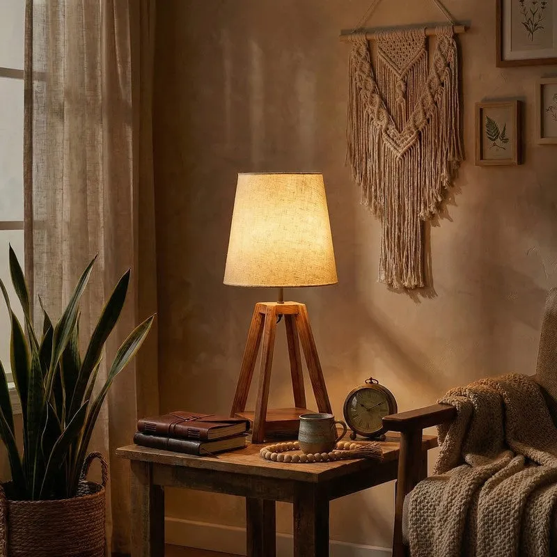 Mavella Jute Table Lamp - Brown,Beige media 3