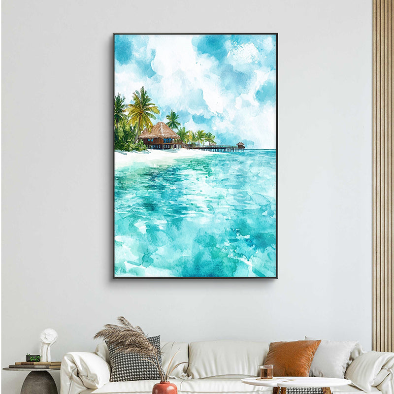 Azure Beaches Canvas Wall Painting