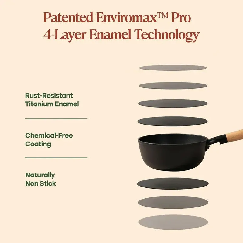 Cumin Co Enamel Cast Iron Sauce Pan (1500 mL) - Green media 8
