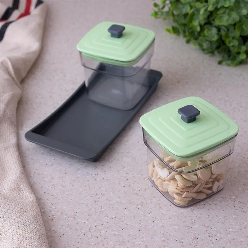 Smart Store Mint Square Jar (250 ML) - Set Of Three media 3
