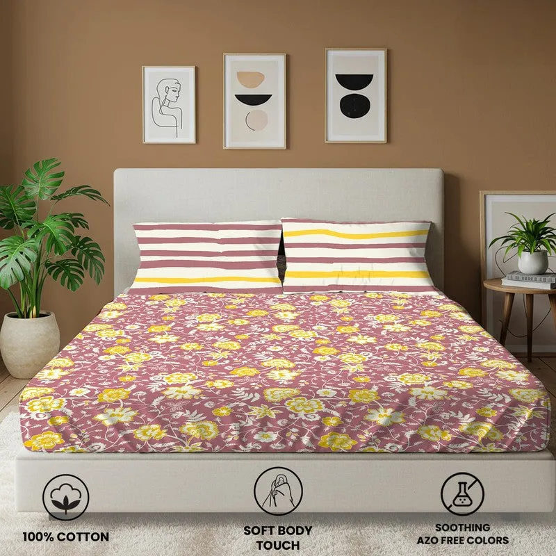 Urban Space Gulnaar Soft Cotton Bedsheet - 144 TC media 4