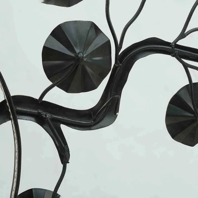 Backlit Flowering Tree Iron Wall Accent media 8